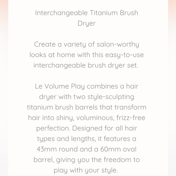 EUC L’ange LE Volume PLAY comes with two interchangeable attachments - Picture 10 of 10